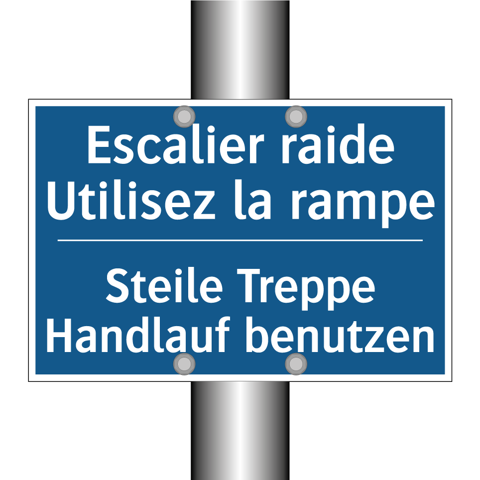 Steile Treppe Handlauf benutzen /.../ - Escalier raide Utilisez la rampe /.../