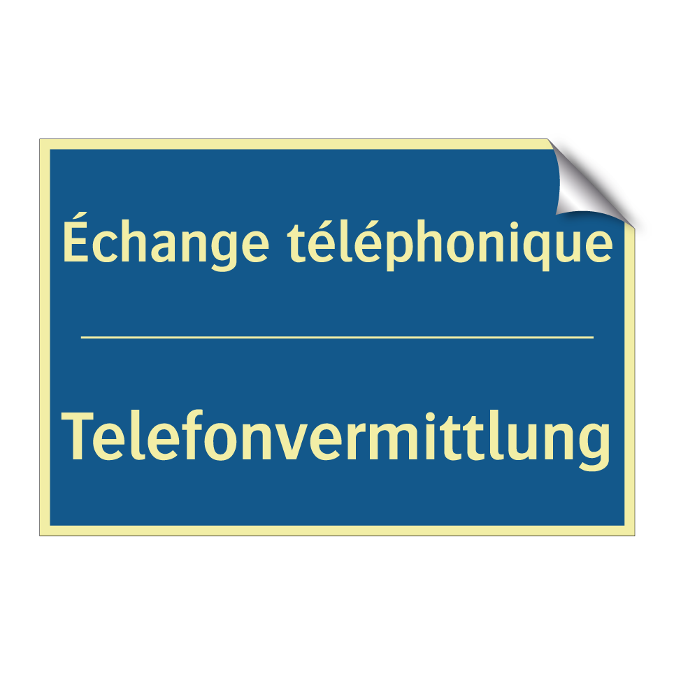 Telefonvermittlung - Échange téléphonique