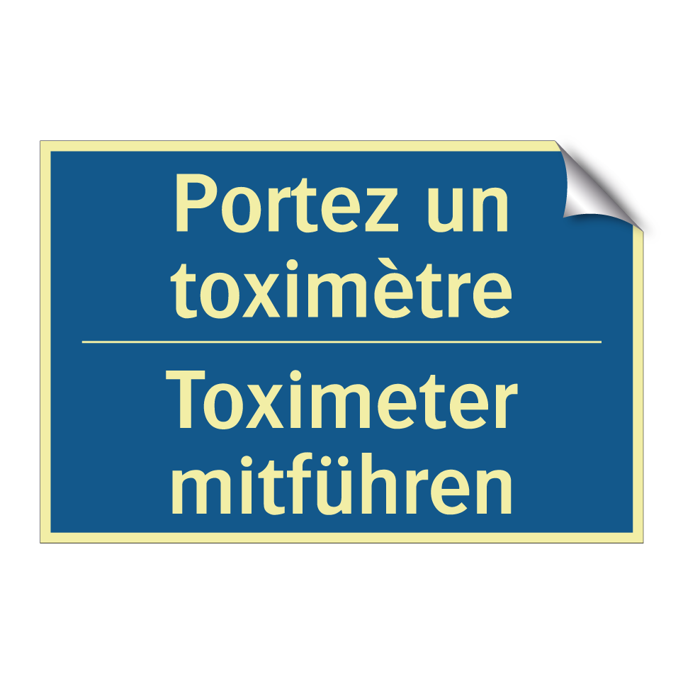 Toximeter mitführen - Portez un toximètre
