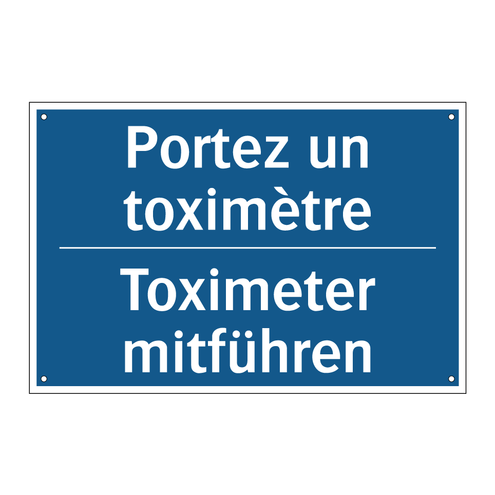 Toximeter mitführen - Portez un toximètre