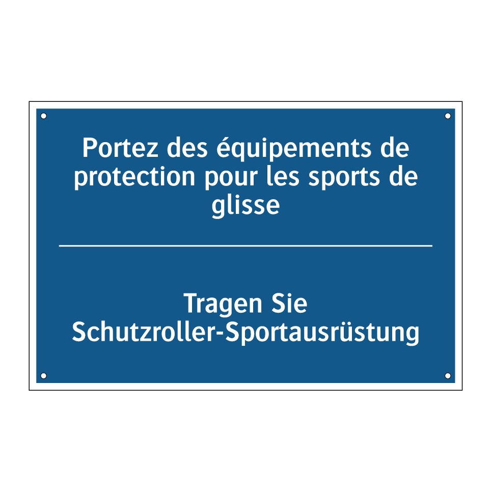 Tragen Sie Schutzroller-Sportausrüstung /.../ - Portez des équipements de protection  /.../