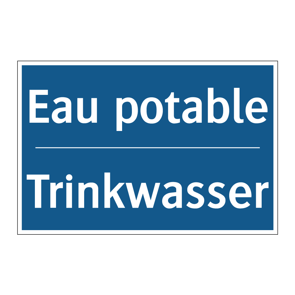 Trinkwasser - Eau potable