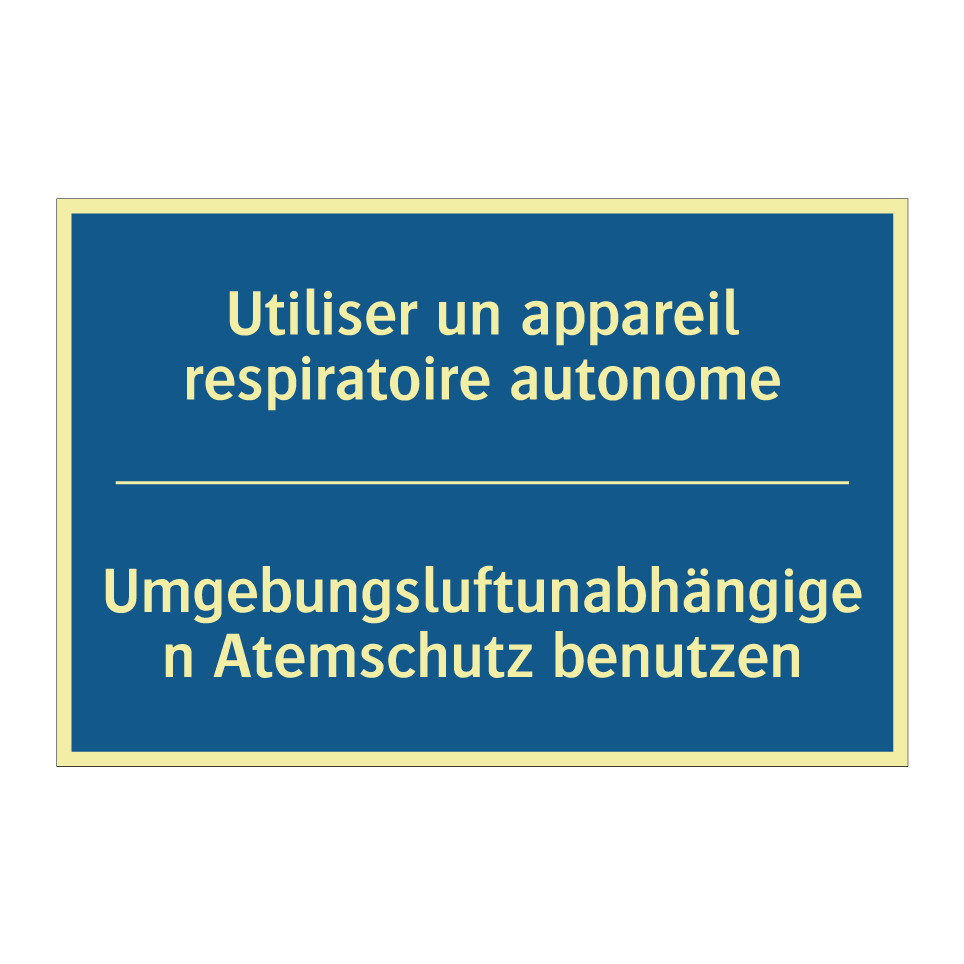 Umgebungsluftunabhängigen Atemschutz  /.../ - Utiliser un appareil respiratoire  /.../