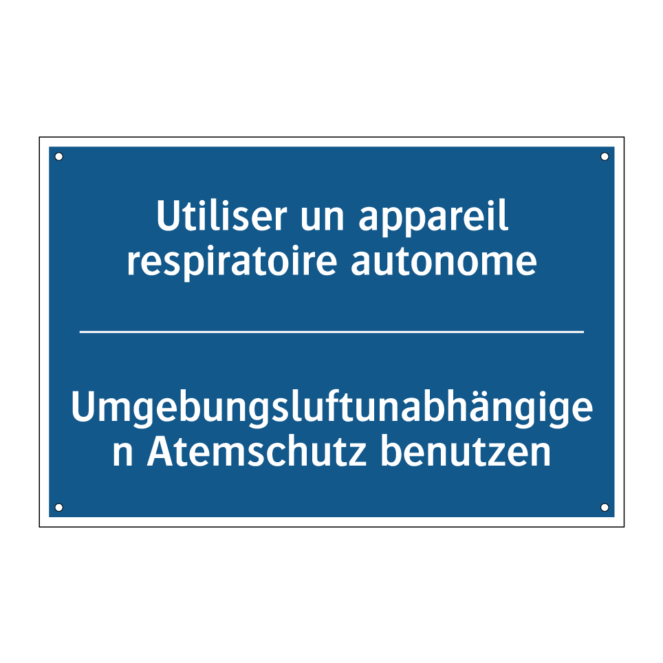 Umgebungsluftunabhängigen Atemschutz  /.../ - Utiliser un appareil respiratoire  /.../