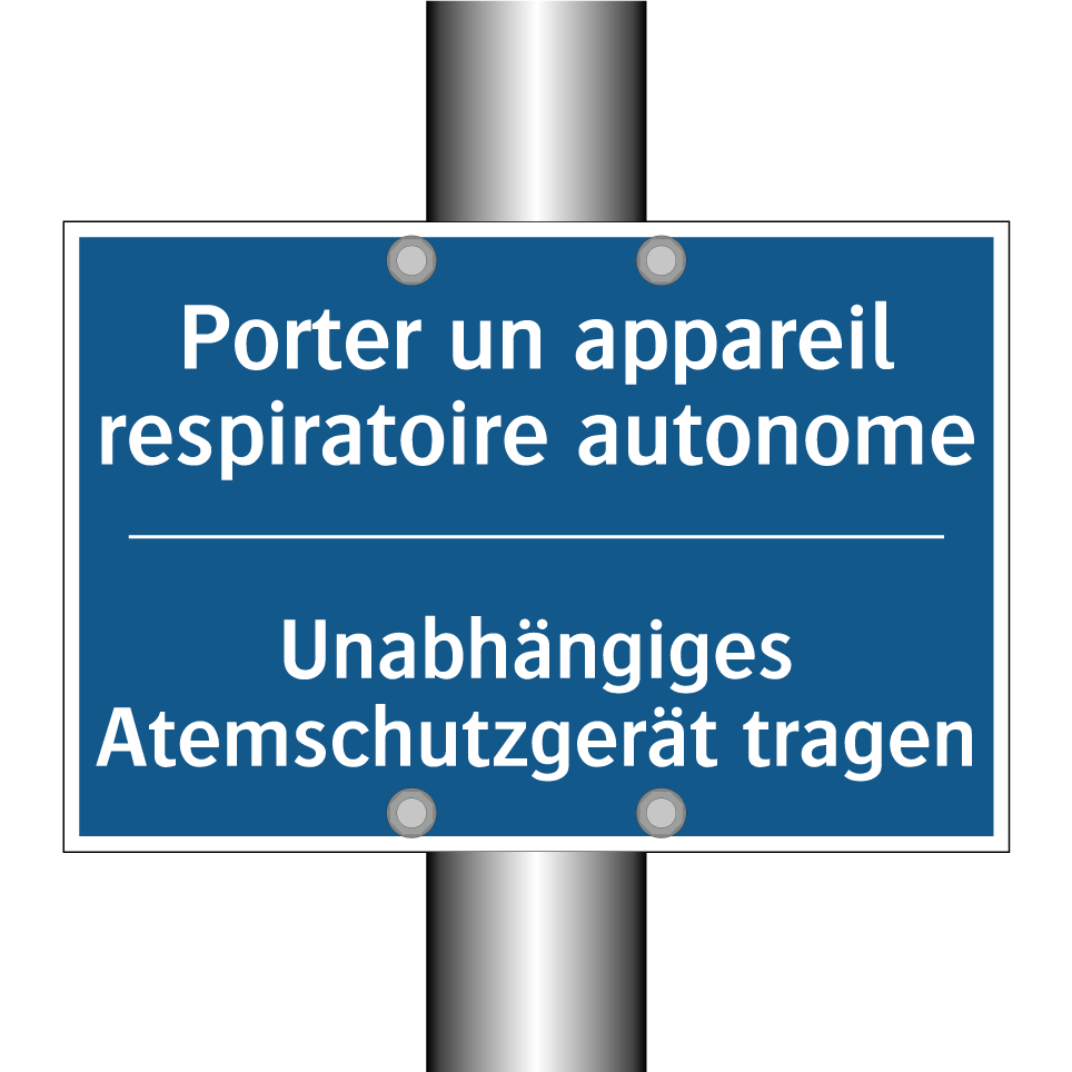 Unabhängiges Atemschutzgerät tragen /.../ - Porter un appareil respiratoire  /.../