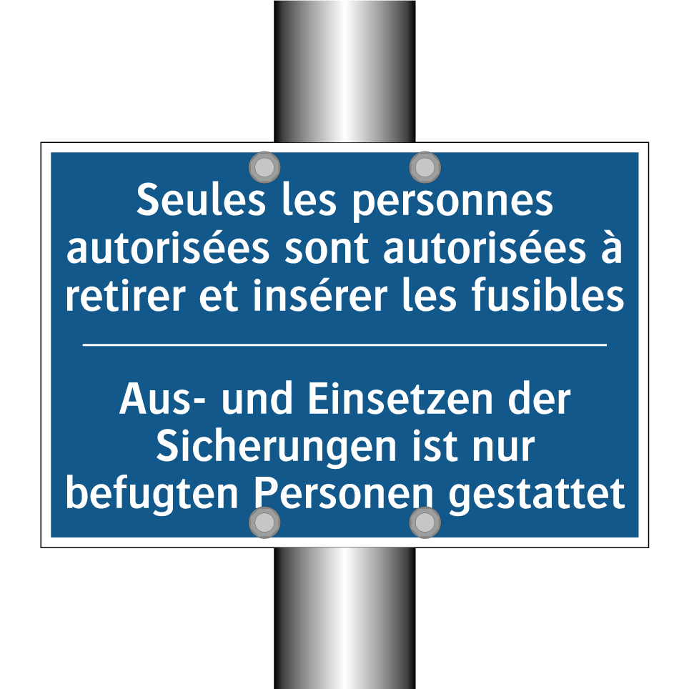 Aus- und Einsetzen der Sicherungen  /.../ - Seules les personnes autorisées  /.../