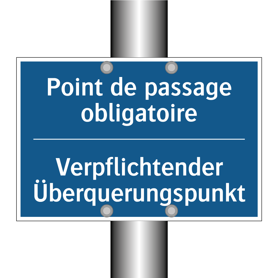 Verpflichtender Überquerungspunkt /.../ - Point de passage obligatoire