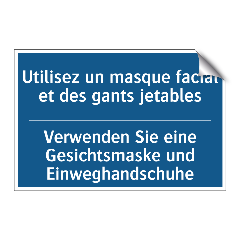 Verwenden Sie eine Gesichtsmaske  /.../ - Utilisez un masque facial et des  /.../