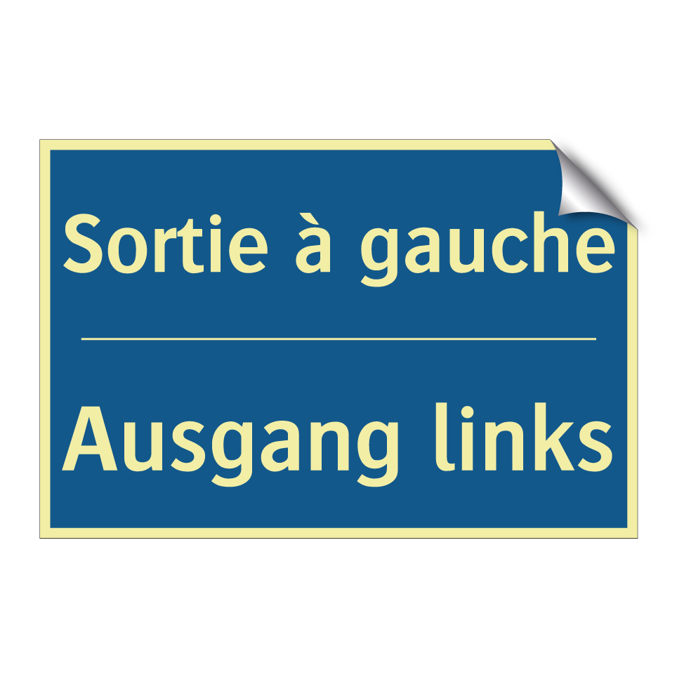 Ausgang links - Sortie à gauche