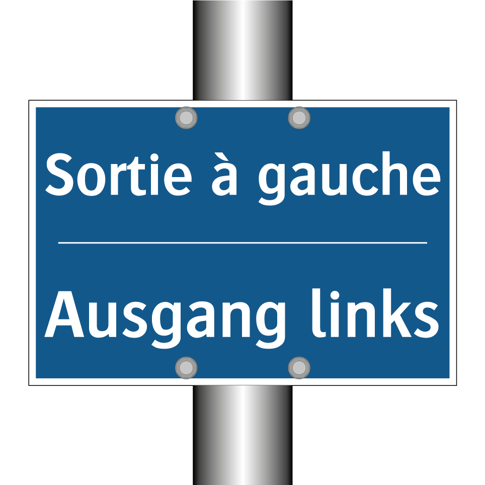 Ausgang links - Sortie à gauche