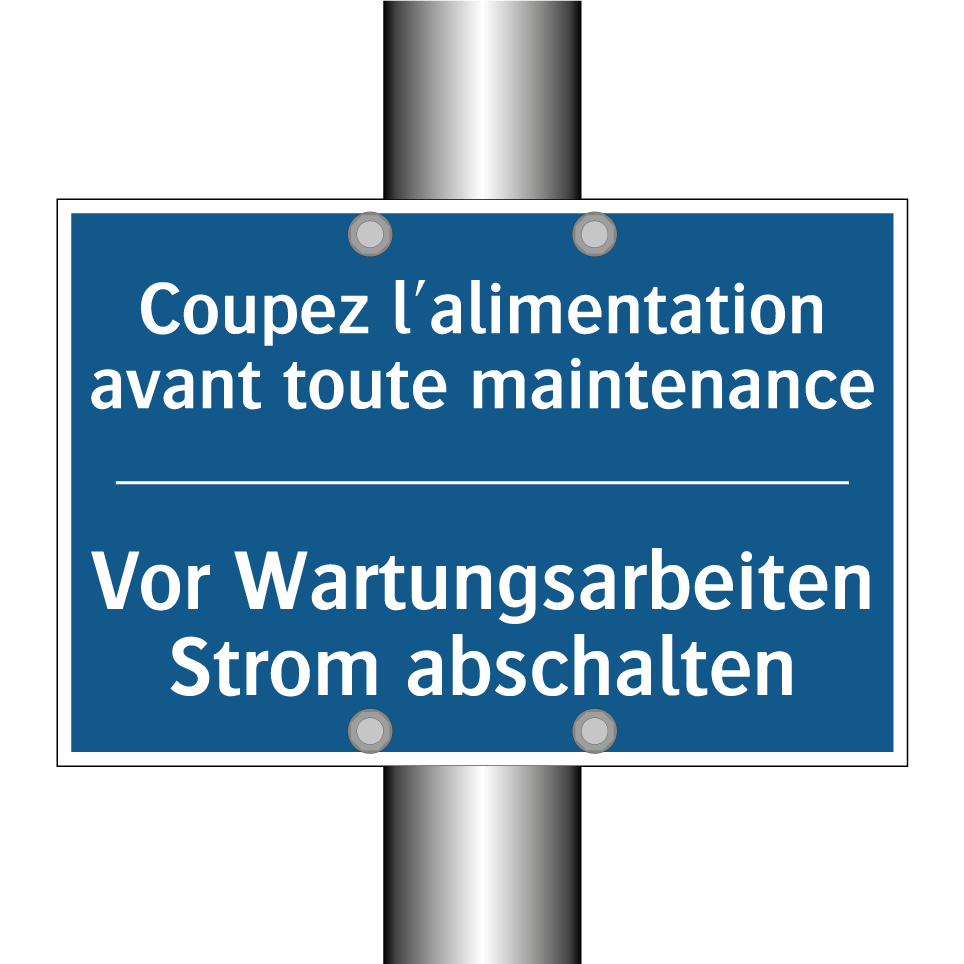Vor Wartungsarbeiten Strom abschalten /.../ - Coupez l'alimentation avant toute  /.../