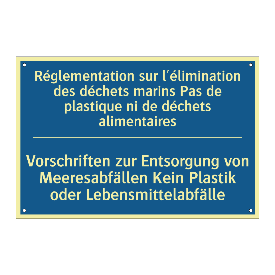 Vorschriften zur Entsorgung von  /.../ - Réglementation sur l'élimination  /.../
