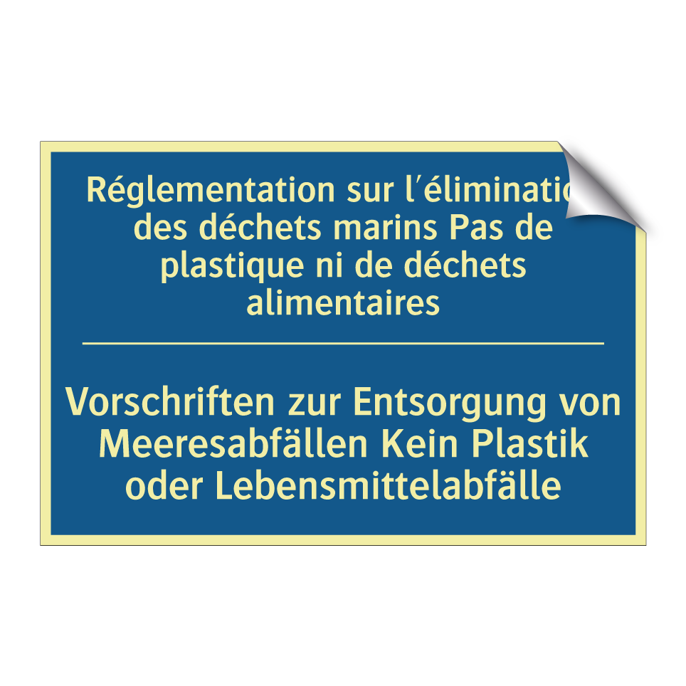 Vorschriften zur Entsorgung von  /.../ - Réglementation sur l'élimination  /.../