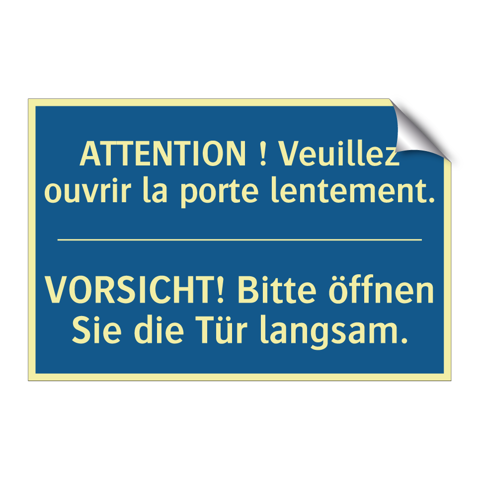 VORSICHT! Bitte öffnen Sie die  /.../ - ATTENTION ! Veuillez ouvrir la  /.../