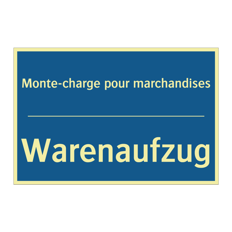Warenaufzug - Monte-charge pour marchandises