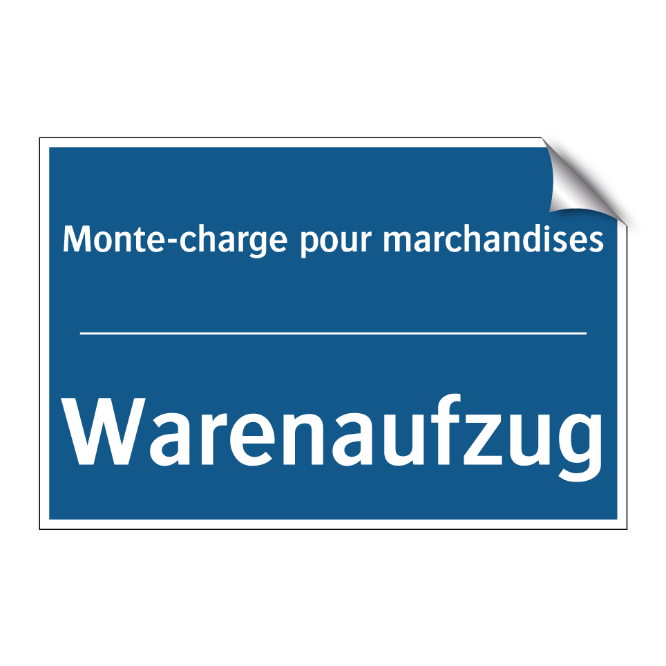 Warenaufzug - Monte-charge pour marchandises