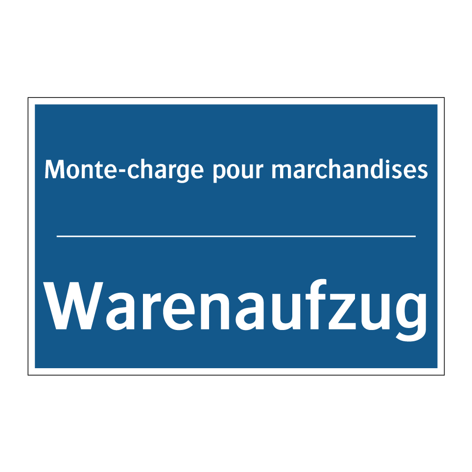Warenaufzug - Monte-charge pour marchandises
