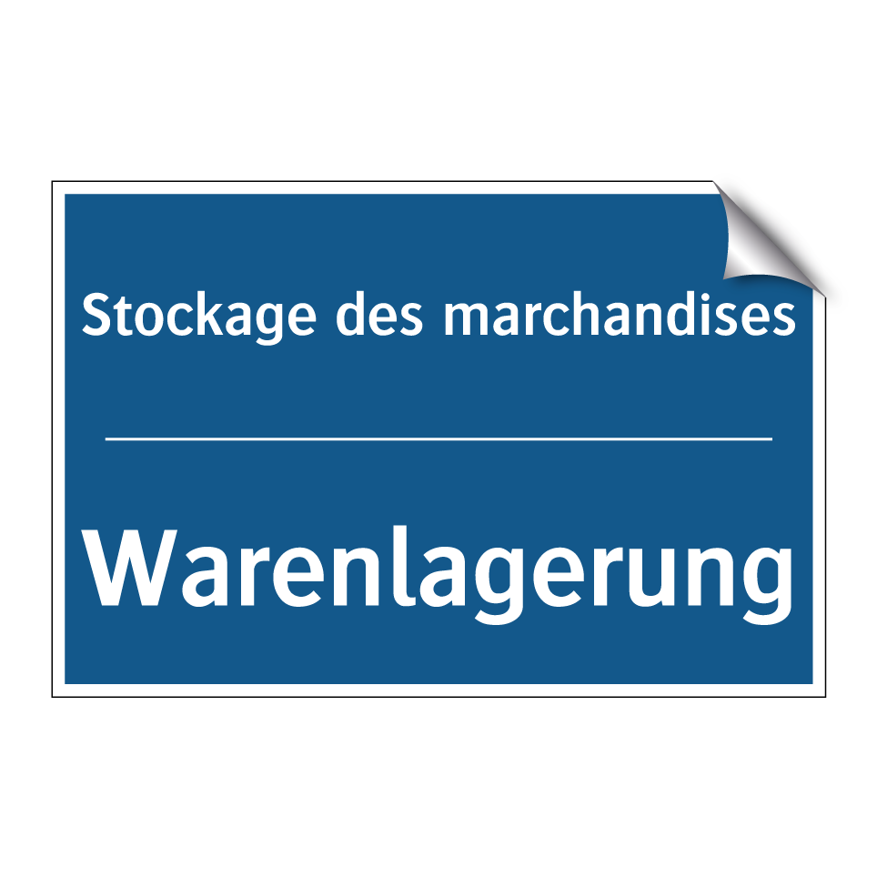 Warenlagerung - Stockage des marchandises