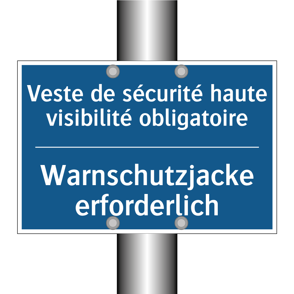 Warnschutzjacke erforderlich - Veste de sécurité haute visibilité  /.../