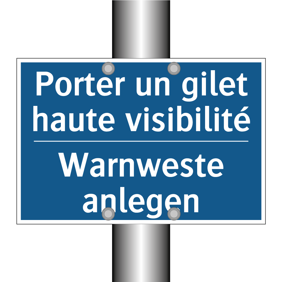 Warnweste anlegen - Porter un gilet haute visibilité /.../