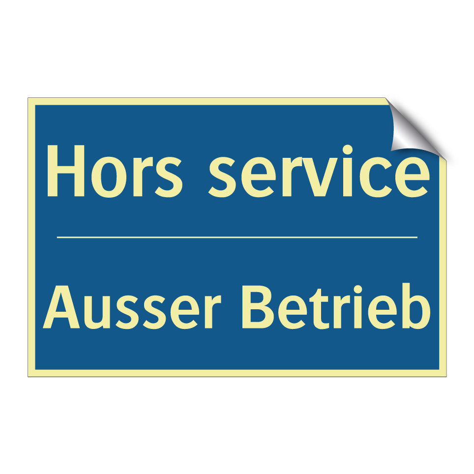 Ausser Betrieb - Hors service