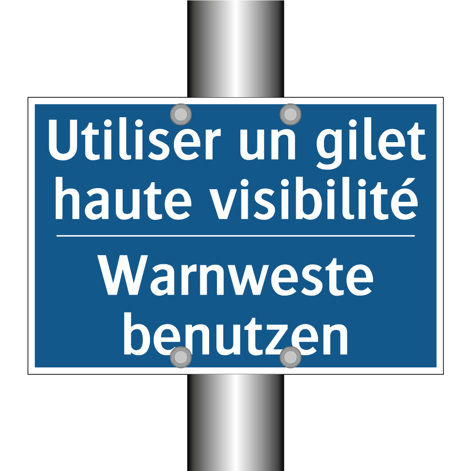 Warnweste benutzen - Utiliser un gilet haute visibilité /.../