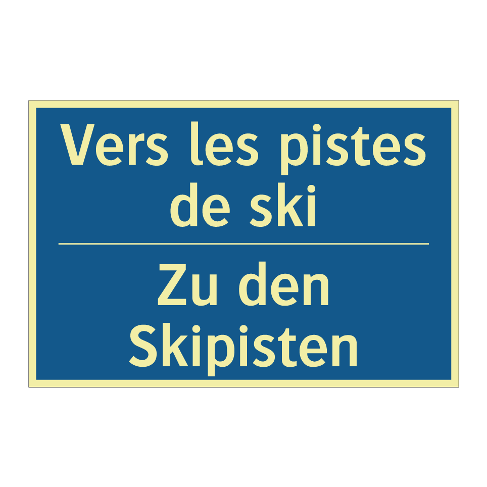 Zu den Skipisten - Vers les pistes de ski