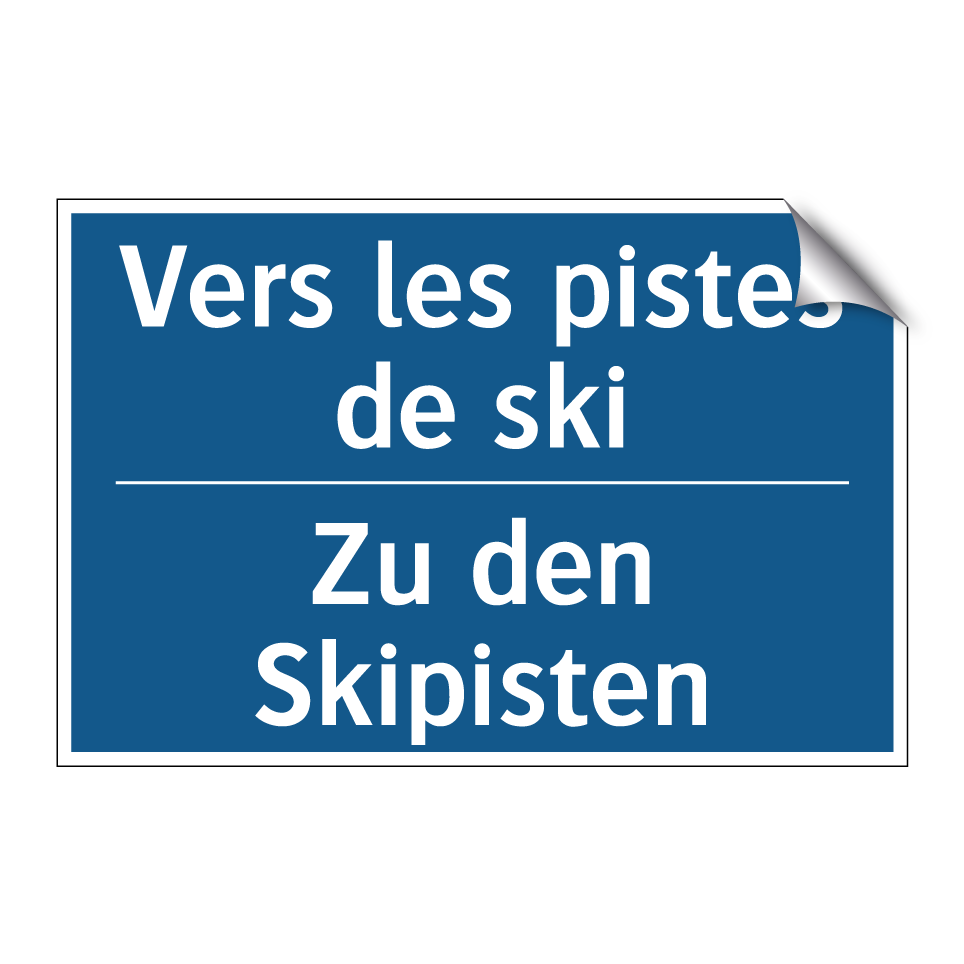 Zu den Skipisten - Vers les pistes de ski