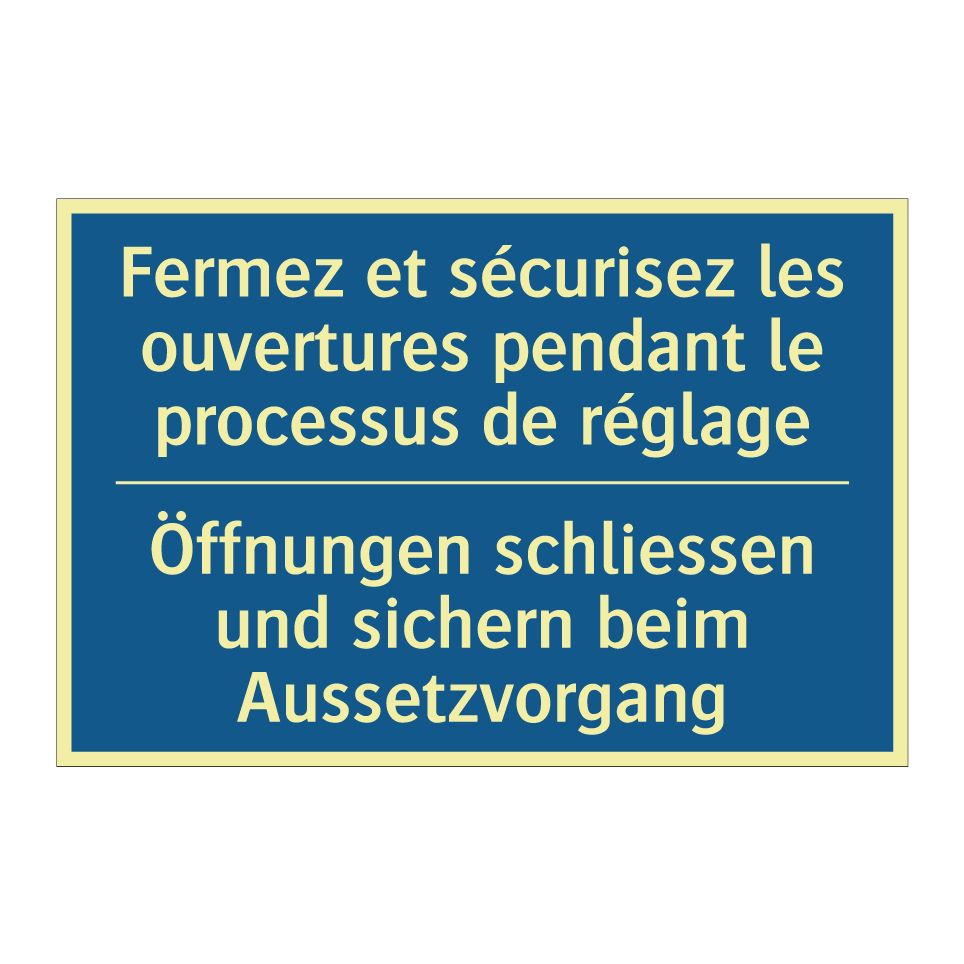 Öffnungen schliessen und sichern  /.../ - Fermez et sécurisez les ouvertures  /.../