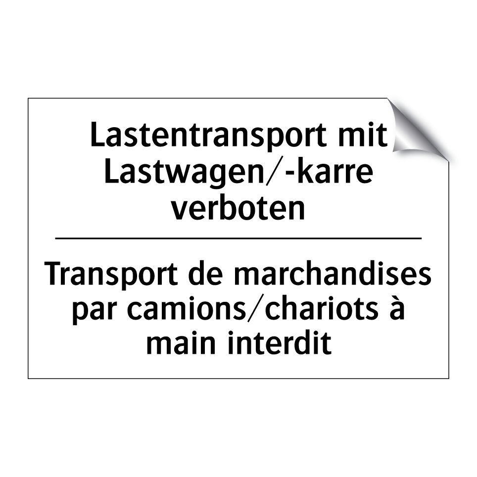Lastentransport mit Lastwagen/-karre /.../ - Transport de marchandises par /.../
