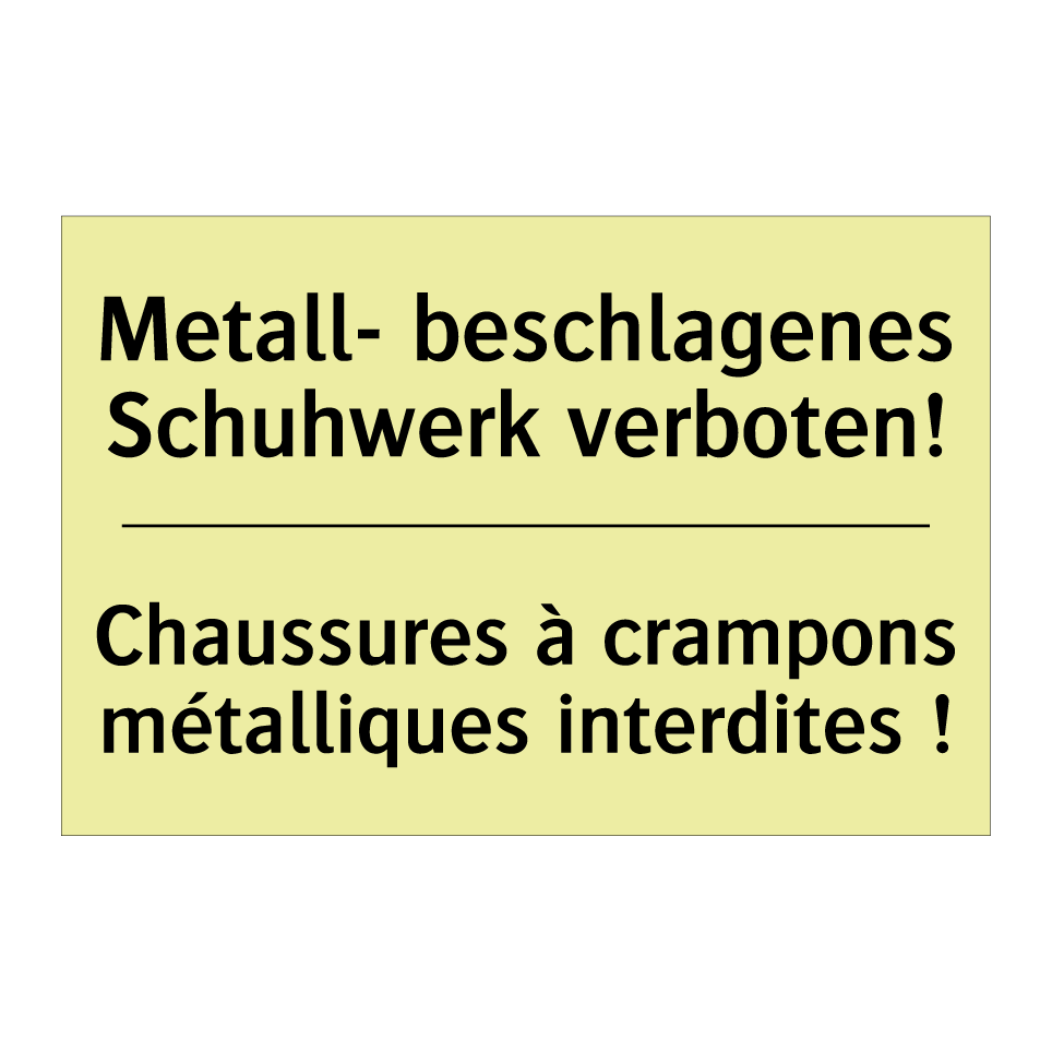 Metall- beschlagenes Schuhwerk /.../ - Chaussures à crampons métalliques /.../