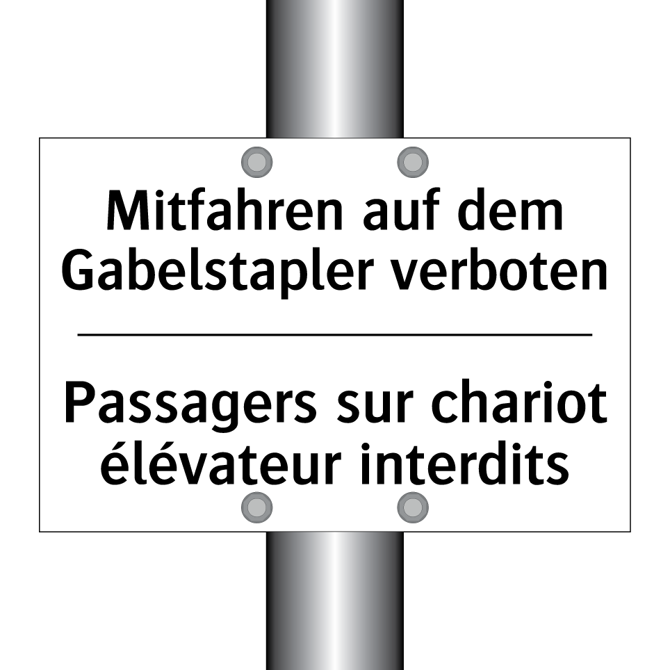 Mitfahren auf dem Gabelstapler /.../ - Passagers sur chariot élévateur /.../