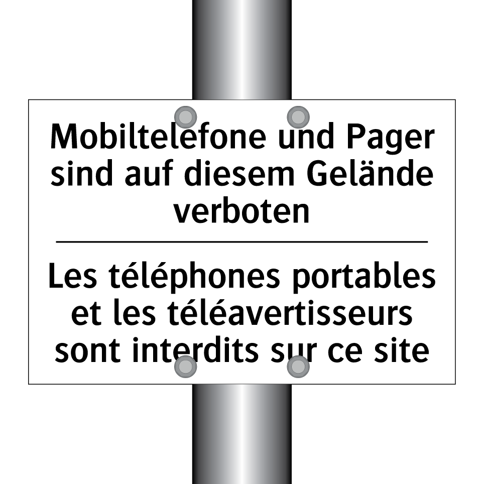 Mobiltelefone und Pager sind auf /.../ - Les téléphones portables et les /.../