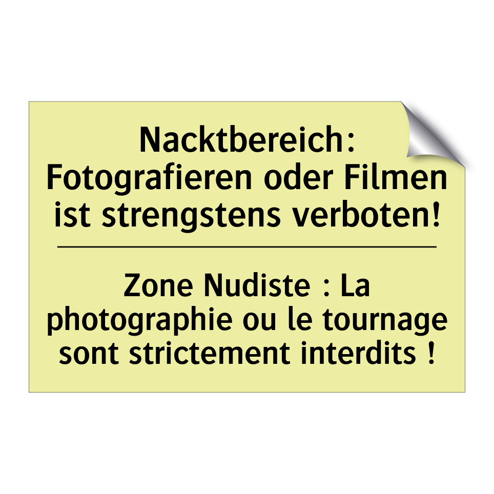 Nacktbereich: Fotografieren oder /.../ - Zone Nudiste : La photographie /.../
