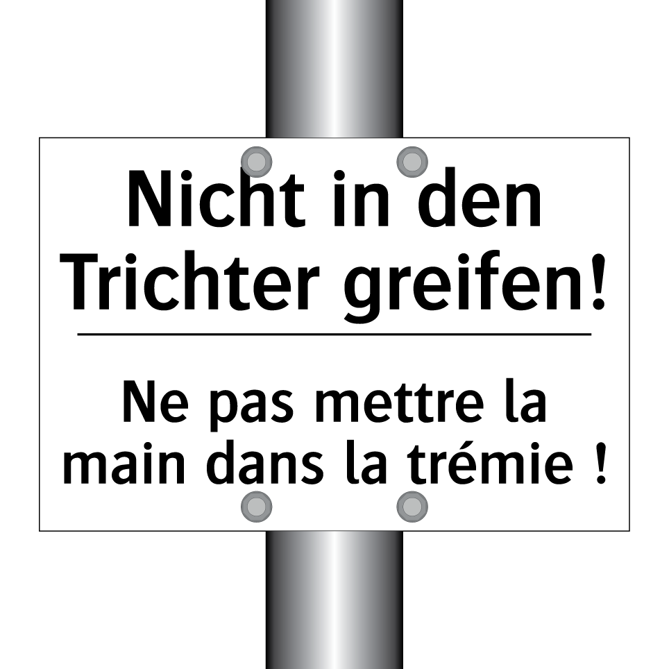 Nicht in den Trichter greifen! - Ne pas mettre la main dans la /.../