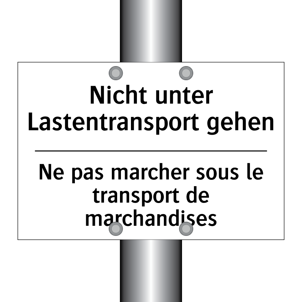 Nicht unter Lastentransport gehen /.../ - Ne pas marcher sous le transport /.../