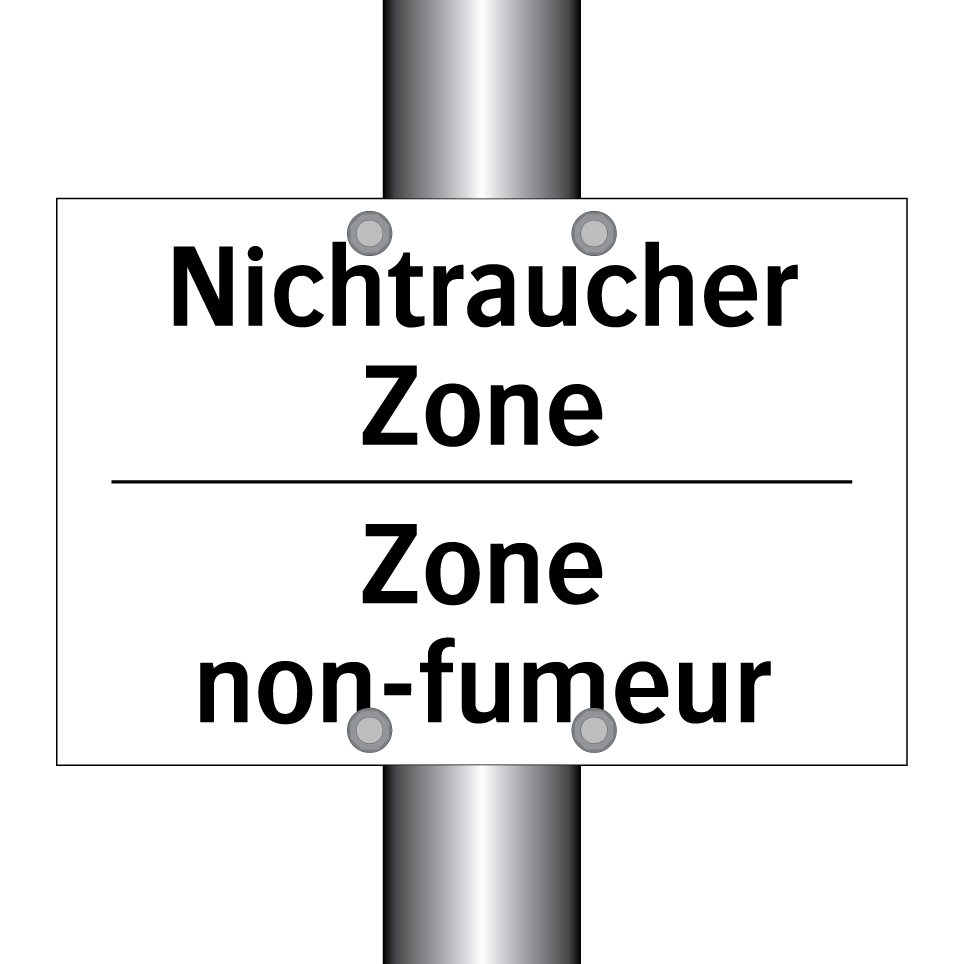 Nichtraucher Zone - Zone non-fumeur