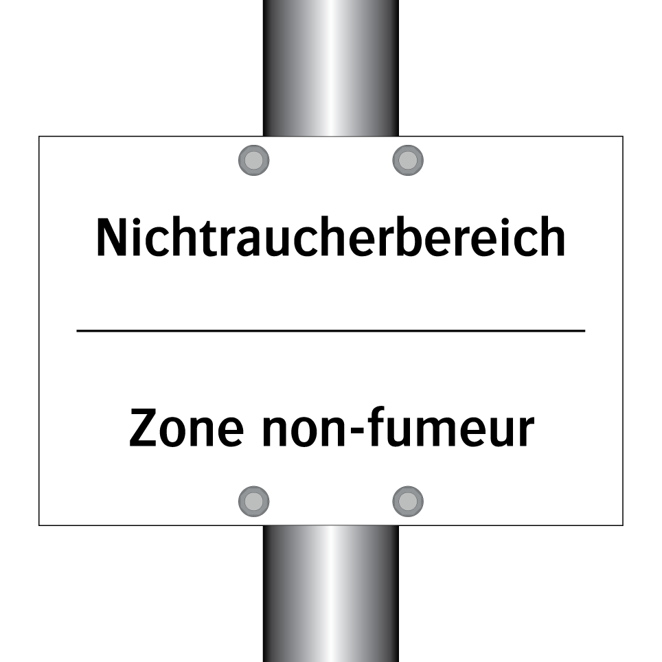 Nichtraucherbereich - Zone non-fumeur