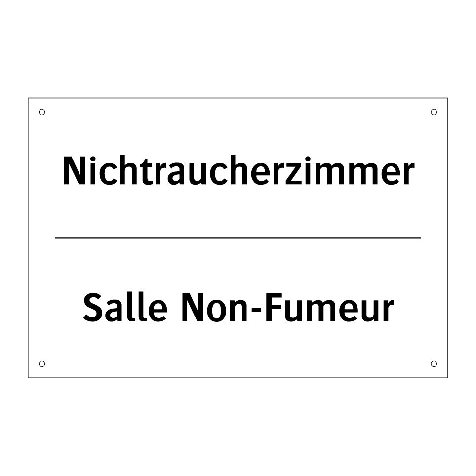 Nichtraucherzimmer - Salle Non-Fumeur