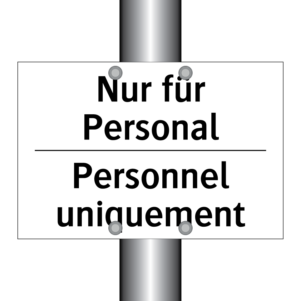 Nur für Personal - Personnel uniquement