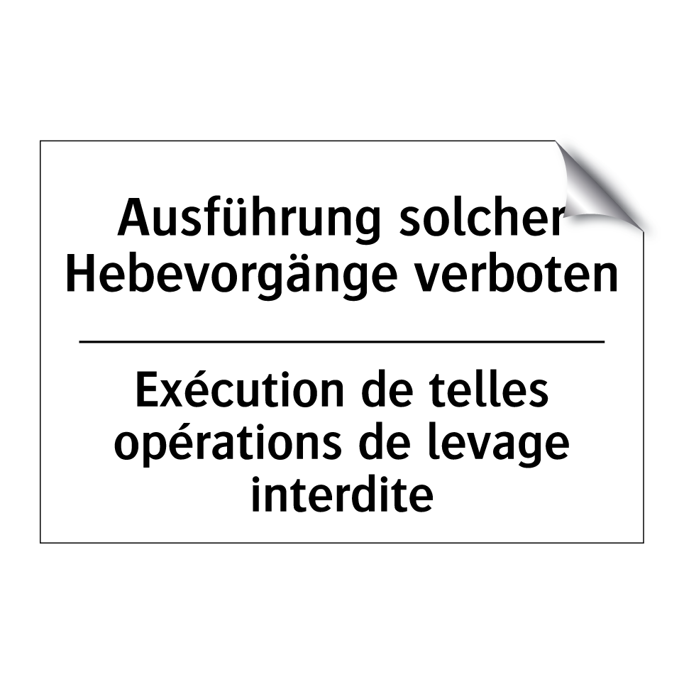 Ausführung solcher Hebevorgänge /.../ - Exécution de telles opérations /.../