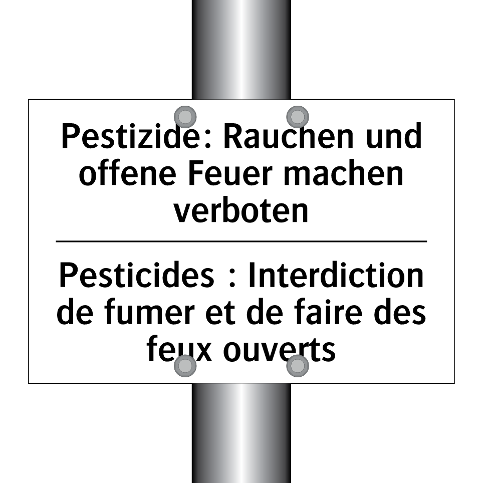 Pestizide: Rauchen und offene /.../ - Pesticides : Interdiction de fumer /.../
