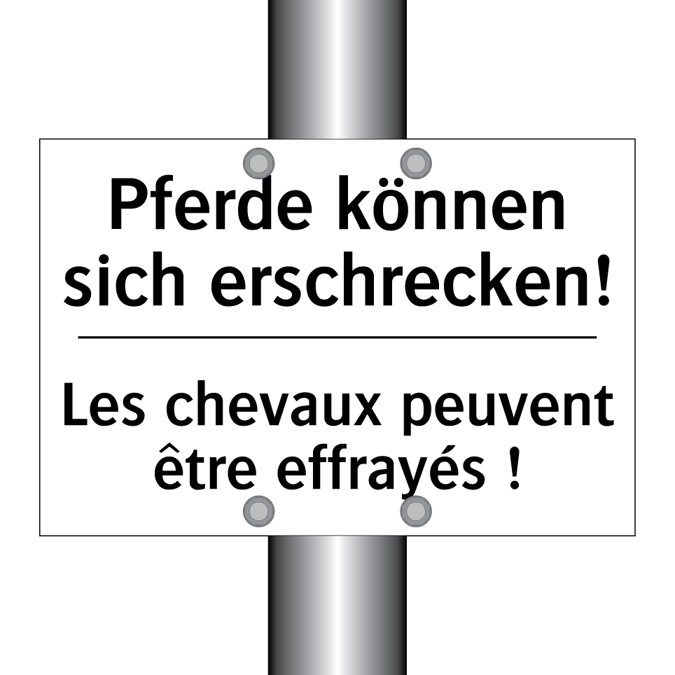 Pferde können sich erschrecken! /.../ - Les chevaux peuvent être effrayés /.../