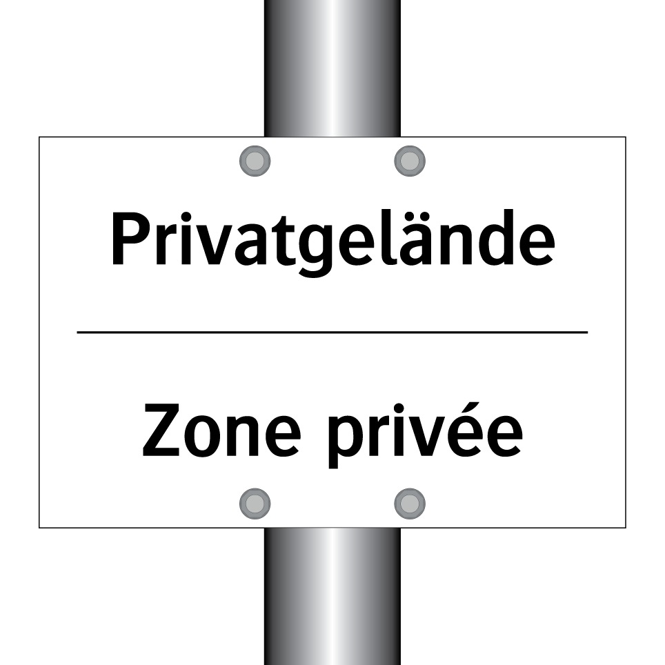 Privatgelände - Zone privée
