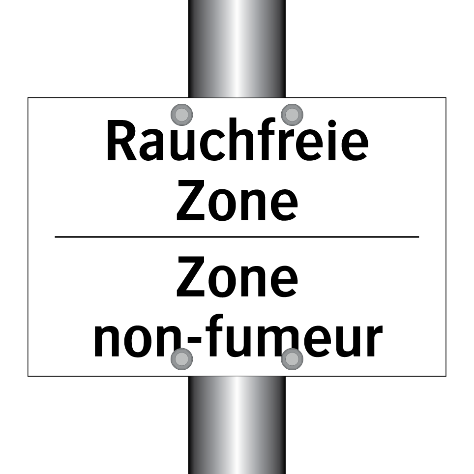 Rauchfreie Zone - Zone non-fumeur