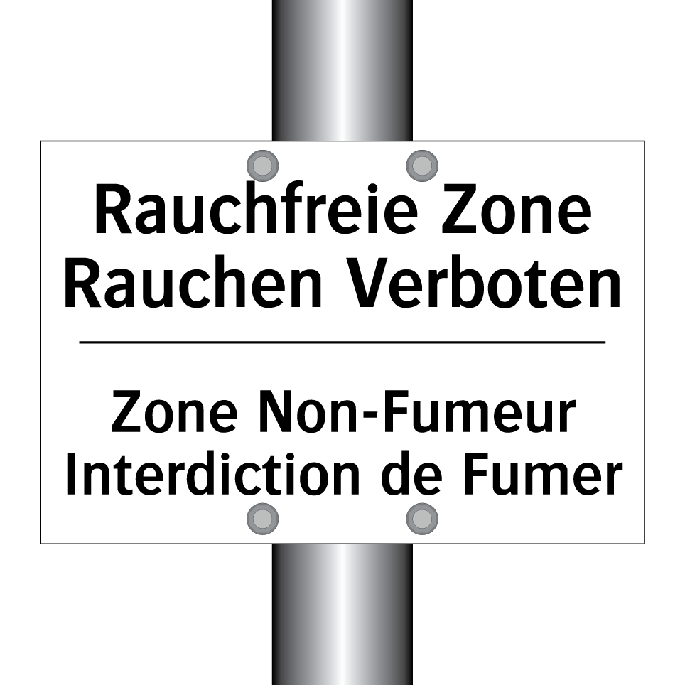 Rauchfreie Zone Rauchen Verboten /.../ - Zone Non-Fumeur Interdiction de /.../