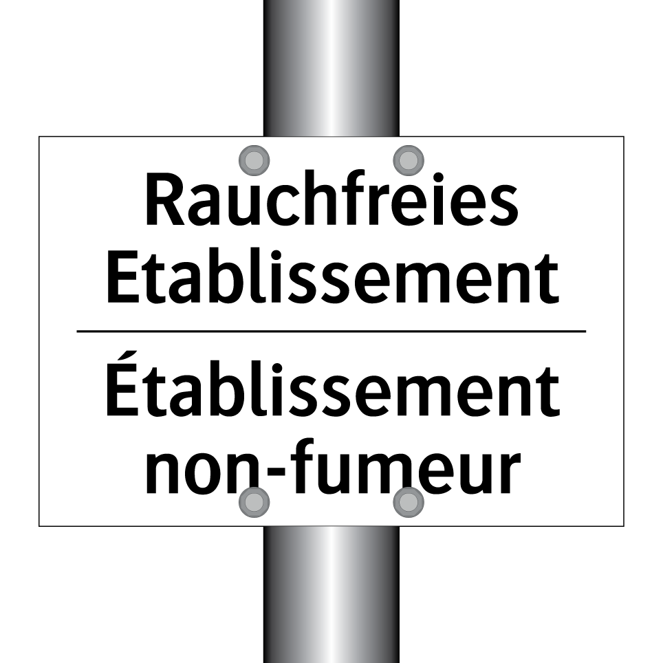 Rauchfreies Etablissement - Établissement non-fumeur