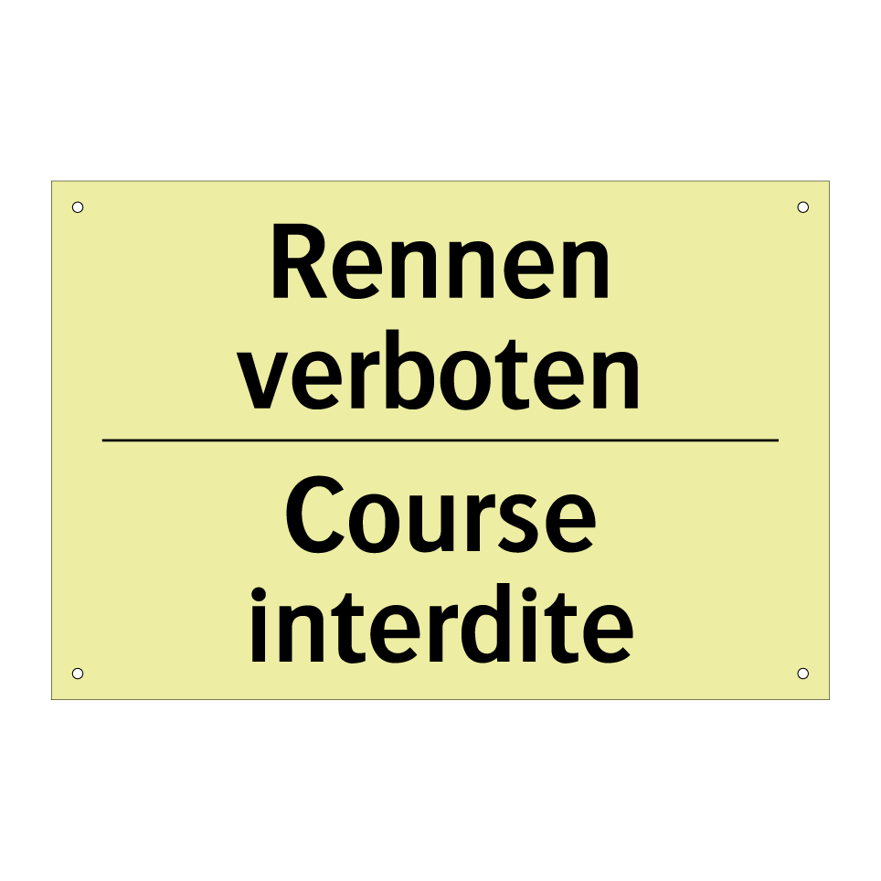 Rennen verboten - Course interdite