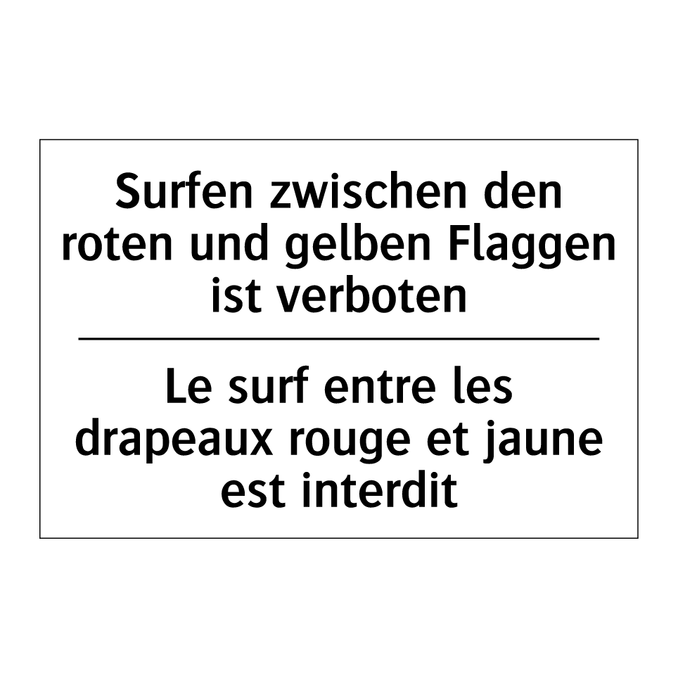 Surfen zwischen den roten und /.../ - Le surf entre les drapeaux rouge /.../