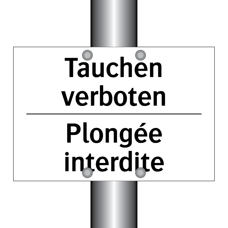 Tauchen verboten - Plongée interdite